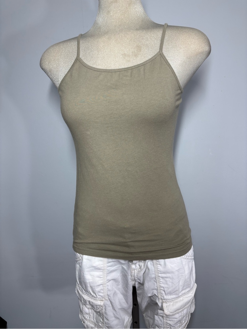 George Olive Slim Spaghetti-Strap Tank